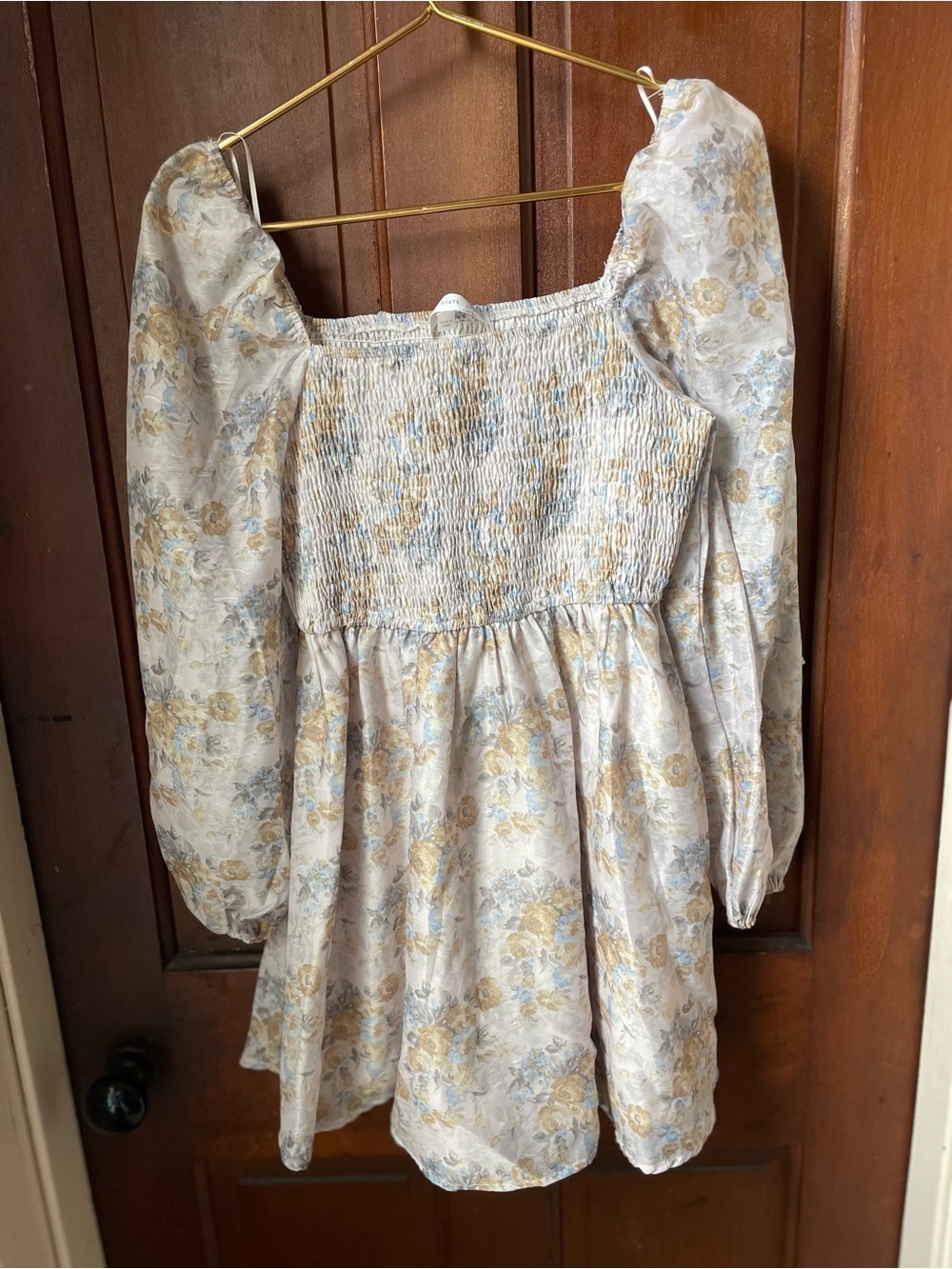 altar'd state women's medium long sleeve floral dress